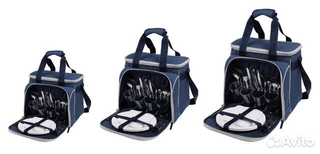 Арктика Термосумка с набором для пикника с посудой