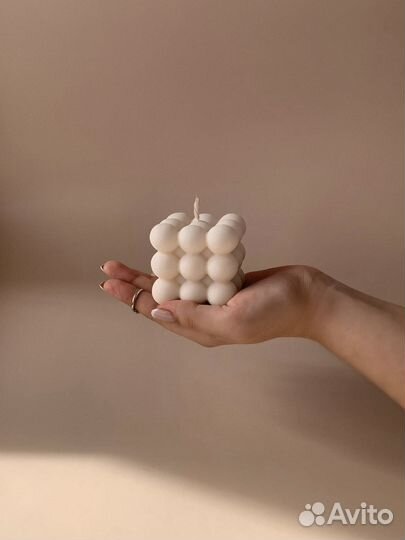 Свечи из соевого воска «Куб»