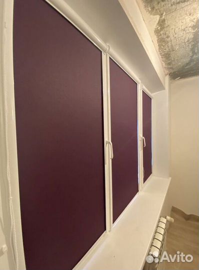 Рулонные шторы в коробе и с направляющими H3387