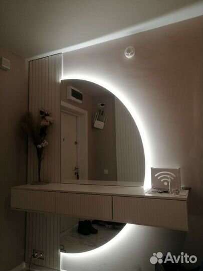 Зеркало полукруглое