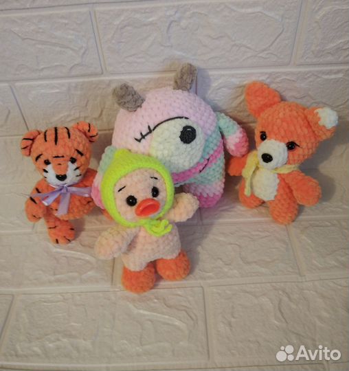 Вязаные игрушки ручная работа