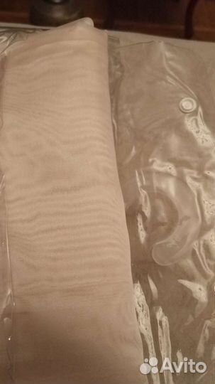 Штора тюль органза готовая с лентой Турция