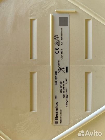 Варочная индукционная панель electrolux