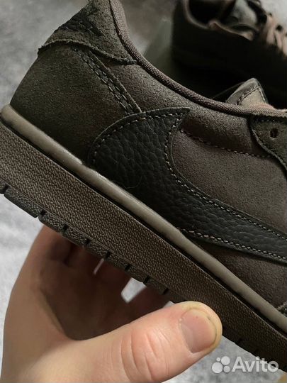 Кеды Nike Air jordan 1 х Travis Scott Velvet Brown