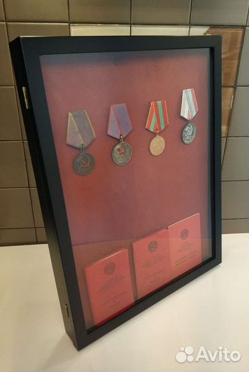 Витрина, рамка, бокс для орденов, медалей, знаков