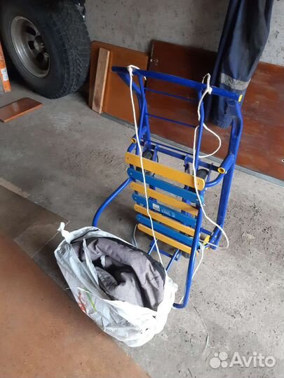 Детские санки с колесами