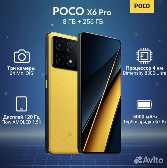 Xiaomi Poco X6 Pro, 8/256 ГБ