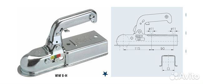 Замковое сцепное устройство WW 8-D40 (W 1026) 40 м