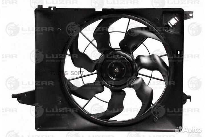 Вентилятор hyundai santa FE III 12- радиатора (с к