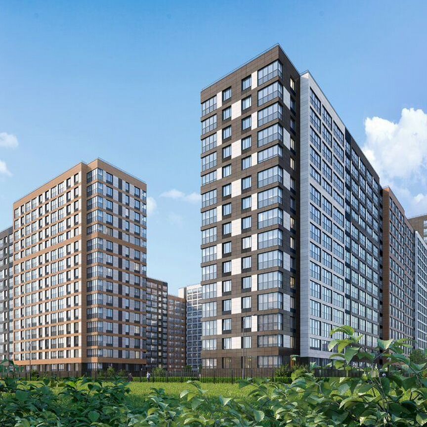 2-к. квартира, 54,5 м², 4/17 эт.