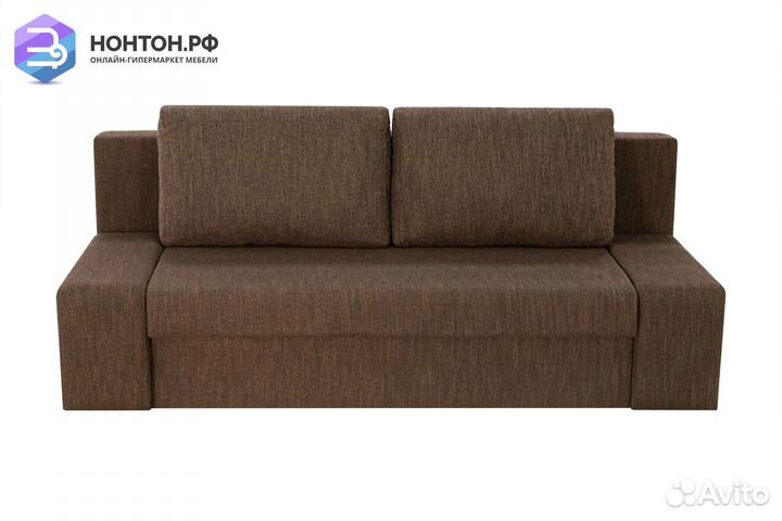 Диван еврокнижка Монако коричневый
