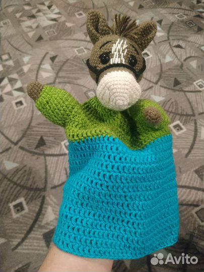 Лошадка, лягушка, кукольный театр, игрушка