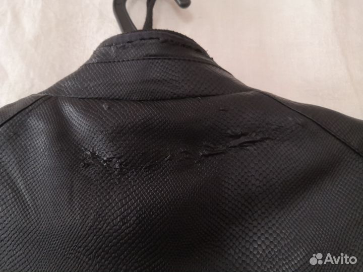 Кожаная куртка мужская 50 размер б/у