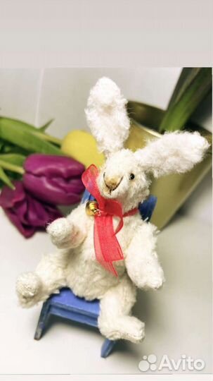 Зайка тедди ручной работы