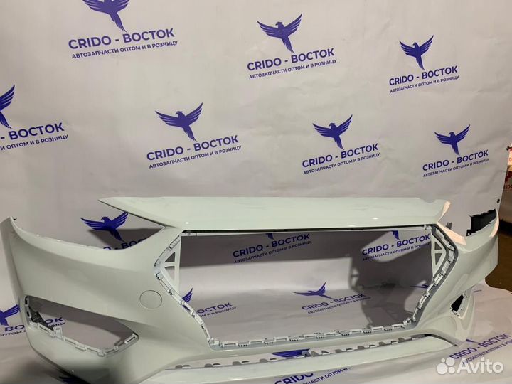 Бампер передний Solaris 17- Crystal White (белый)