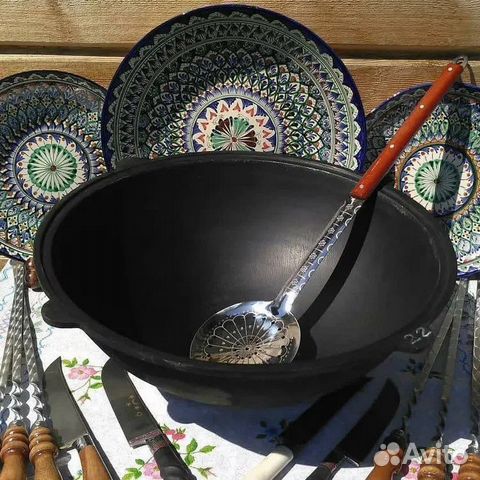 Казан чугунный узбекский