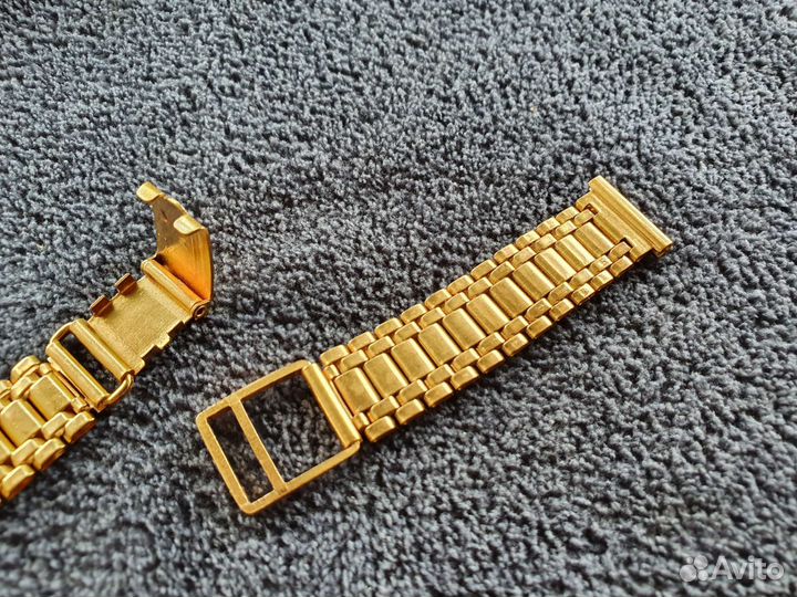 Браслет для часов позолоченный AU новый СССР 18мм