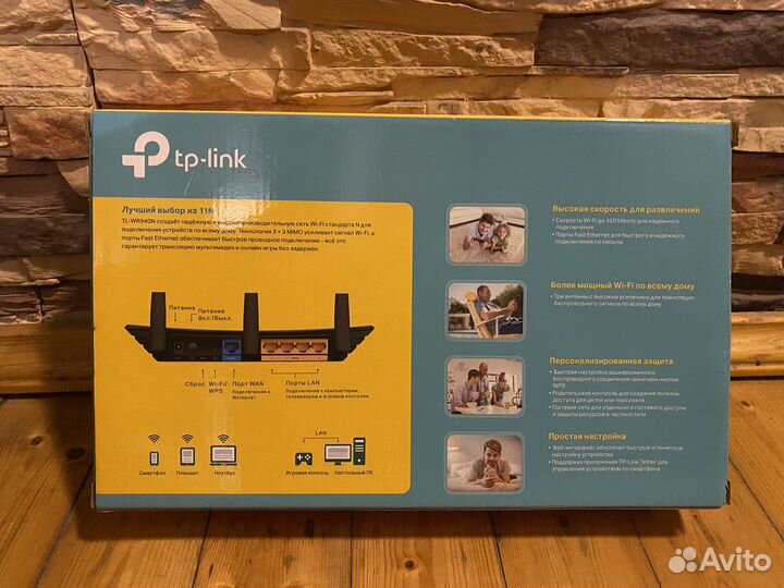 Wi-Fi роутер TP-Link TL-WR940N