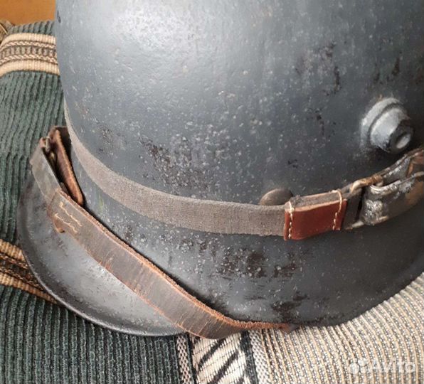 Немецкая каска М18 рогач