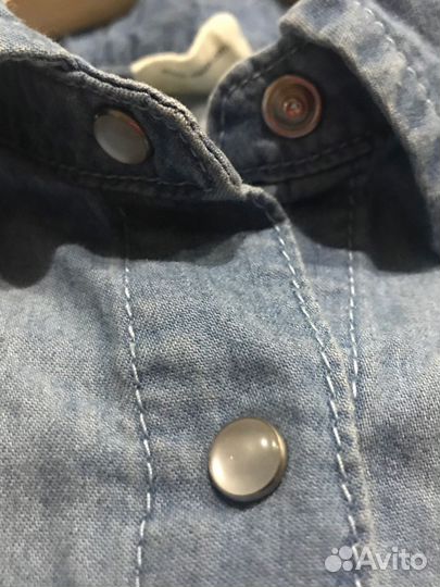 Джинсовая рубашка детская