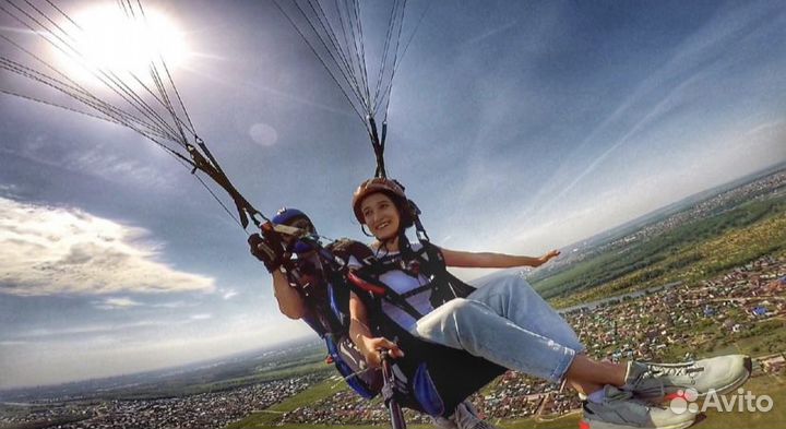 Полёт на параплане в Уфе подарочный сертификат