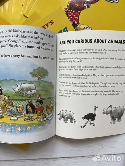 Детские книги на английском языке Curious George