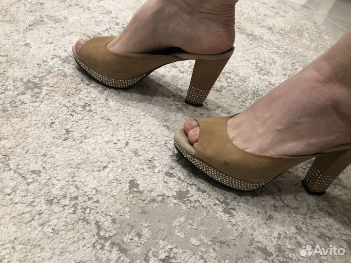 Сабо шлепки натуральные 37