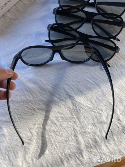 3D Очки 4 штуки от телевизора LG