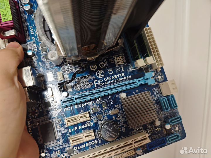 Комплект Мат. плата B75 + i7 2600 + 16Gb + кулер