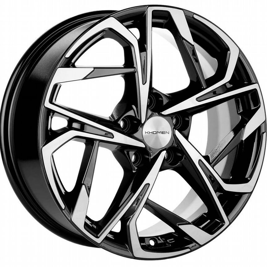 Диски Khomen KHW1716 7x17 5x110 ET40 D67.1 Black-FP
