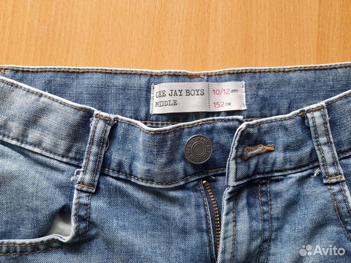 Бриджи джинсовые