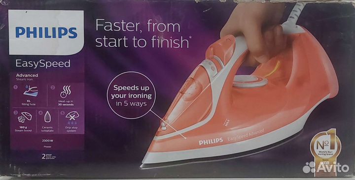 Утюг Philips EasySpeed Advanced GC2671/50, Новый