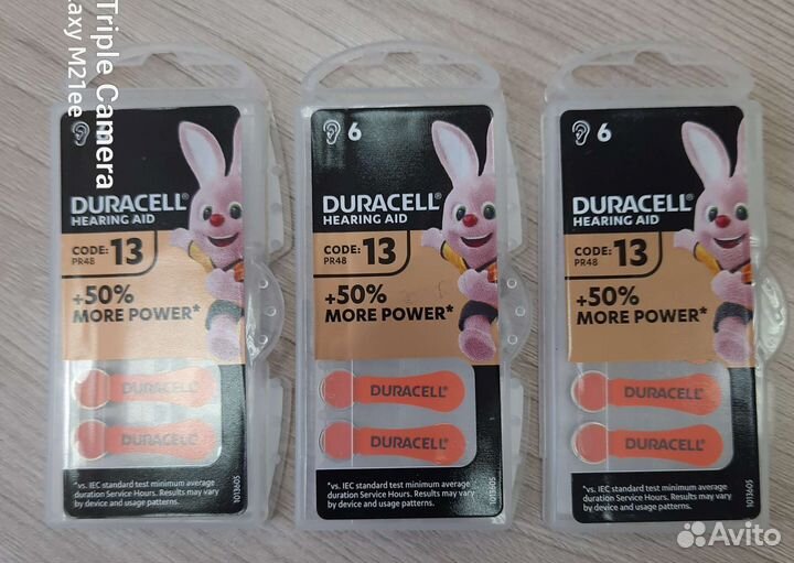 Батарейки для слуховых аппаратов 675,13,312,10