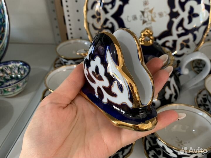 Узбекская посуда пахта сервиз