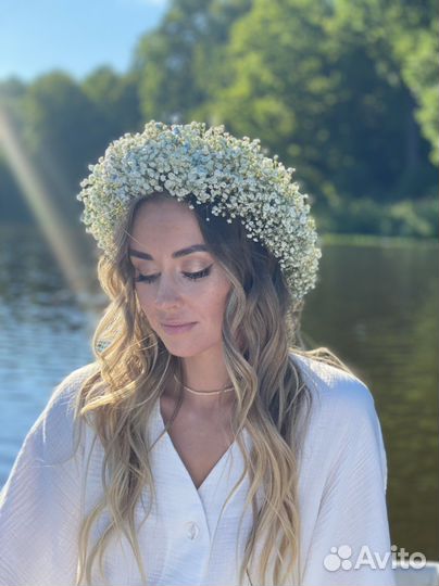 Изготовление аксессуара для волос.Венок
