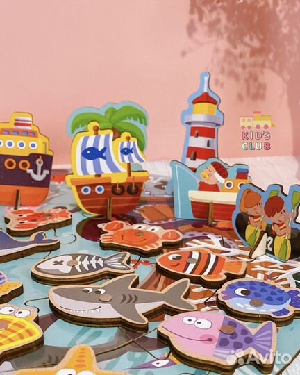 Деревянный 3D пазл-игра 