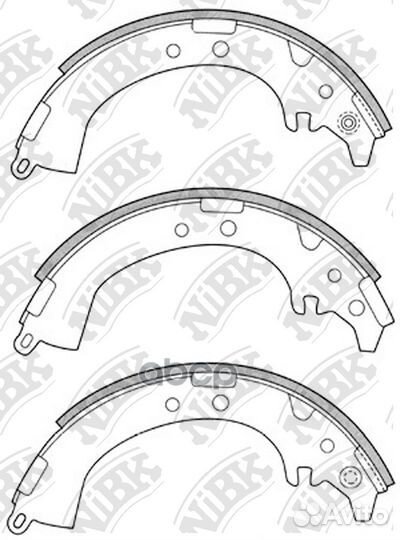 Колодки тормозные барабанные зад FN2333 NiBK