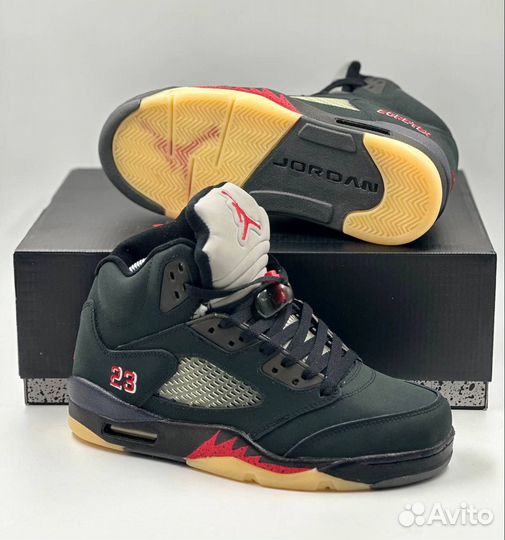 Nike air jordan 5 gore tex off noir (37-45)