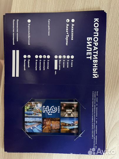 2 билета в Н2О