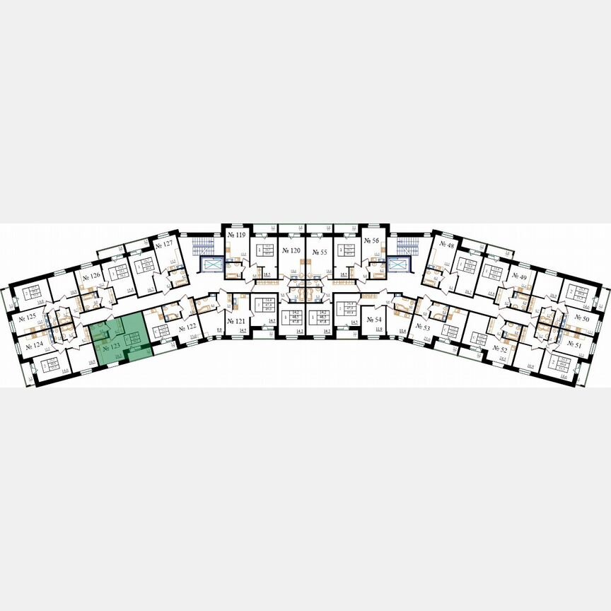 Квартира-студия, 34,5 м², 7/8 эт.