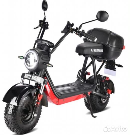 Электроскутер white siberia mini R 2.0 1200W black