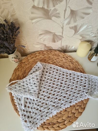 Вязаная косынка летняя