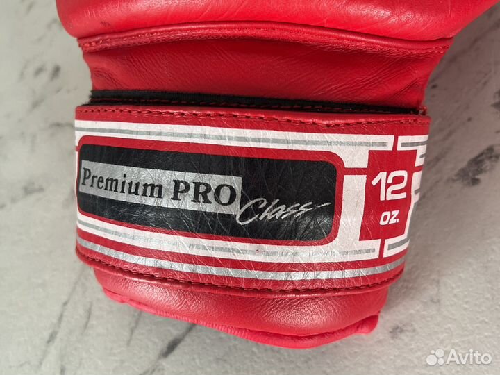 Боксерские перчатки 12 oz. Leco, натуральная кожа