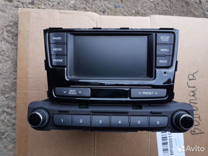 Магнитола штатная с блютус Solaris 2 17-19г