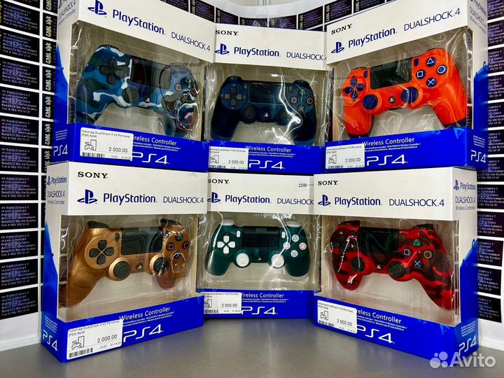 Dualshock 4/Геймпады PS4 Реплика Новые
