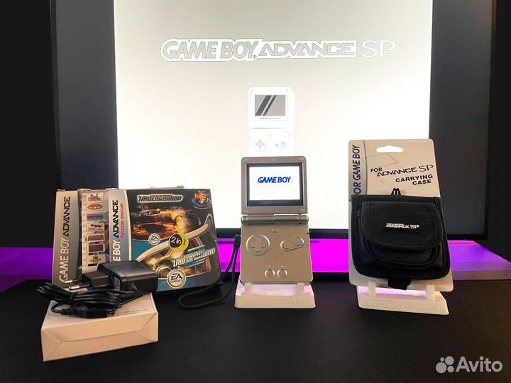 Nintendo Game Boy Advance SP AGS 101 Silver