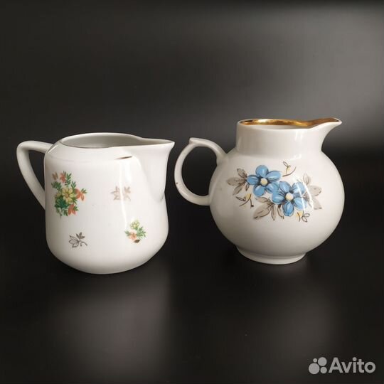 Молочники сливочники Дулево, пара