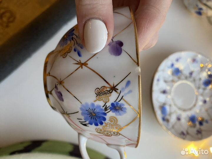 Чайная пара лфз васильки