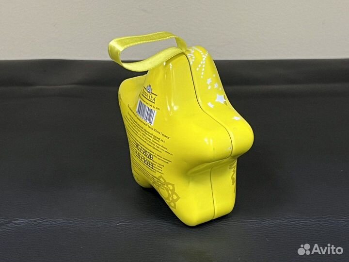 Банка из под чая Звезда жёлтая