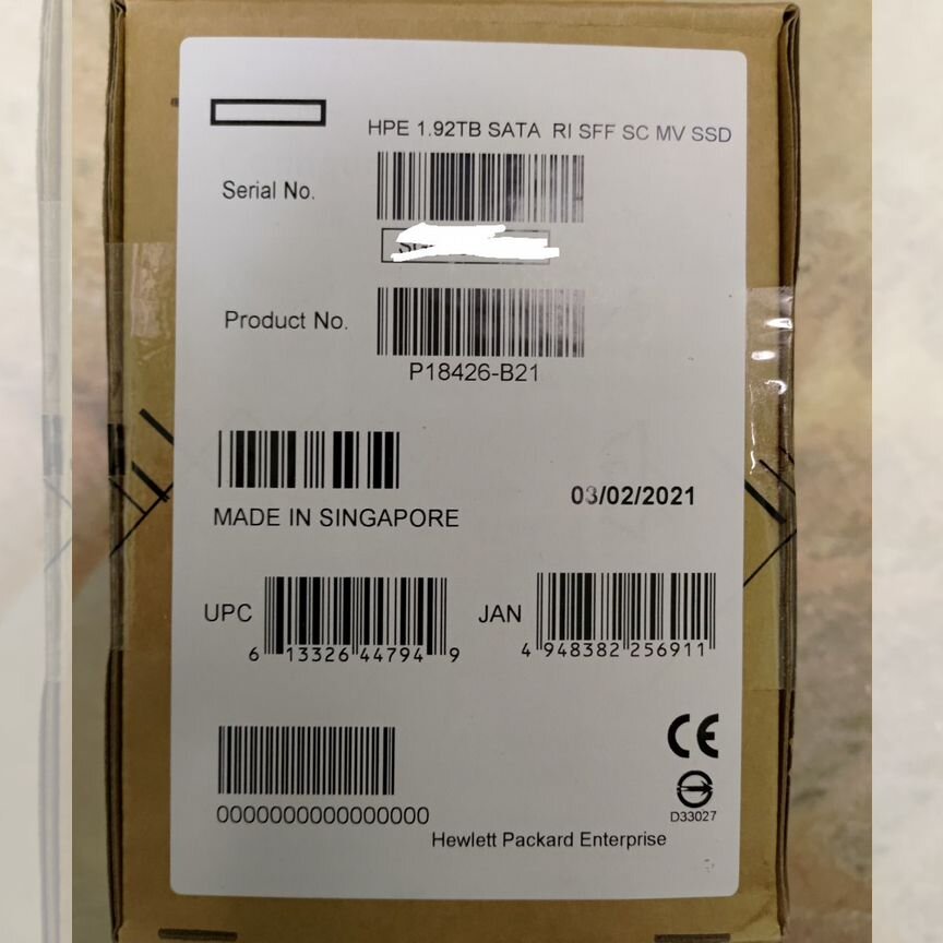 [P18426-B21] Жесткий Диск Ssd 1.92tb Hp/P18484-001